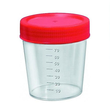 Coletor Universal 80ml Tampa 9mm Vermelha sem Pá - Jprolab - Dental Access