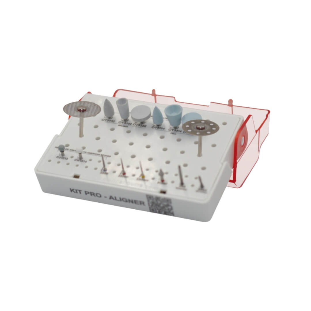 Kit Pro-Aligner para Remoção Alinhadores e Polimento - American Burrs - Dental Access