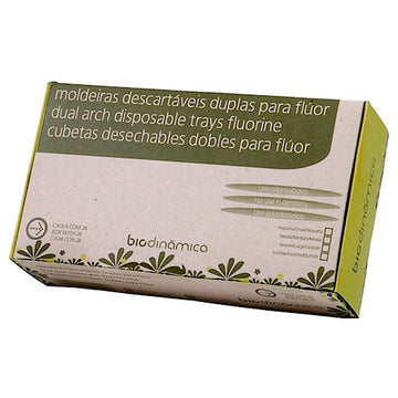 Moldeira Descartável Dupla para Flúor 24un - Biodinâmica - Dental Access
