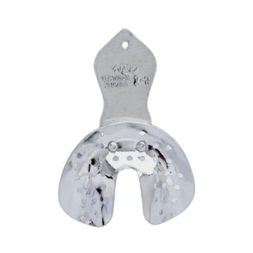 Moldeira Adulto Rasa (Desdentado) Perfurada Alumínio - Tecnodent - Dental Access