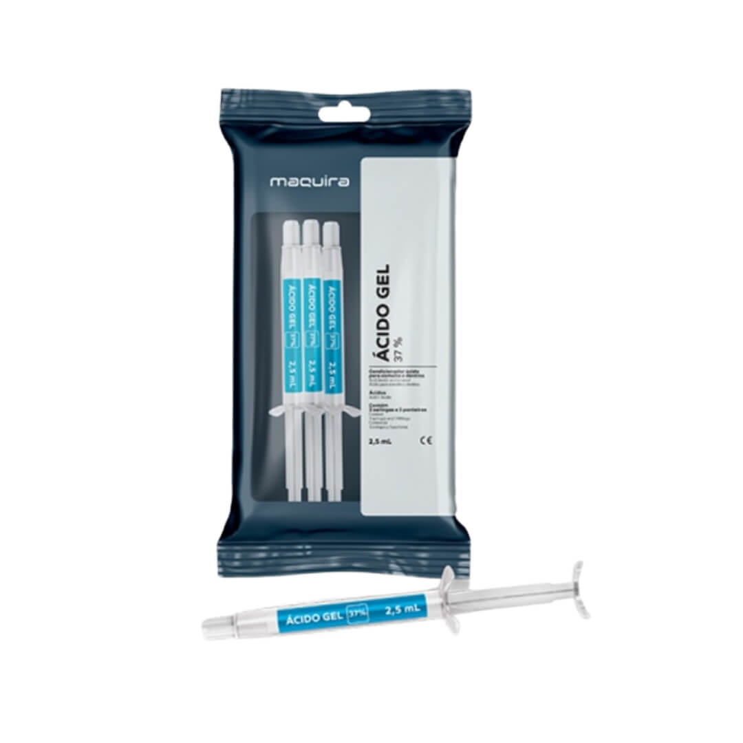 Ácido Gel 37% Fosfórico (3 x 2,5ml) - Maquira - Dental Access