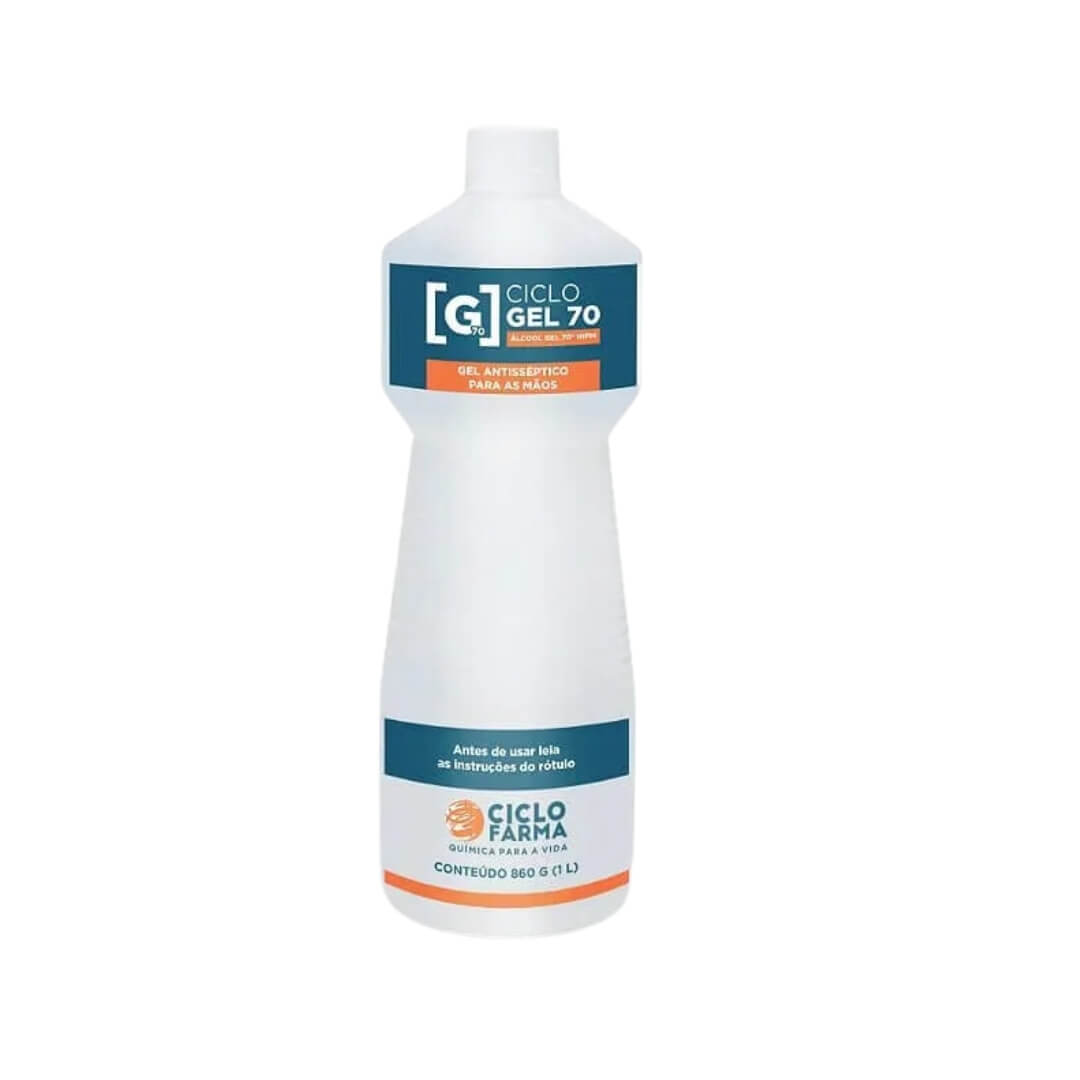 Álcool Ciclo Gel 70 Antisséptico 860G - Ciclo Farma - Dental Access