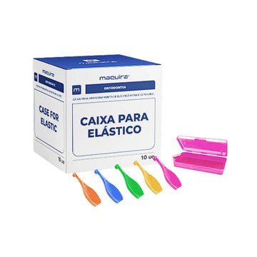 Caixa para Elástico Multicores Pct c/ 10Un - Maquira - Dental Access