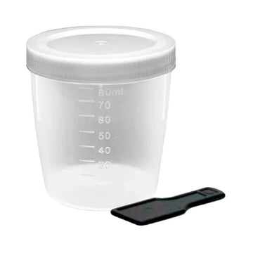 Coletor Universal 80ml Tampa 9mm Branca com Pá - Jprolab - Dental Access