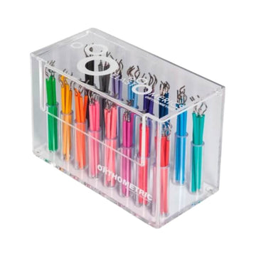 Acrylic Case with Elastic Band Holder, 16 Colors - Orthometric