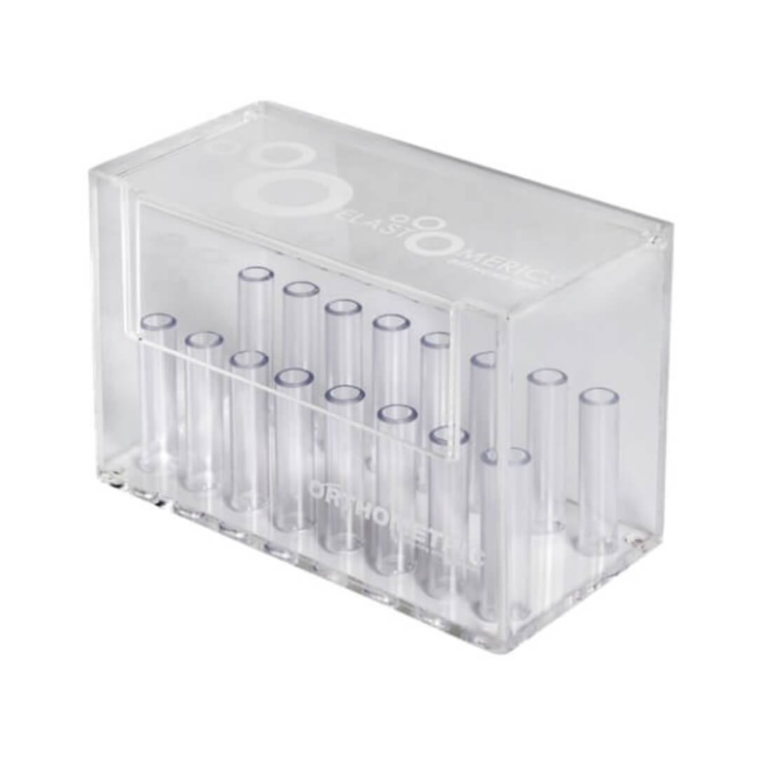 Acrylic Case with Elastic Band Holder, 16 Colors - Orthometric