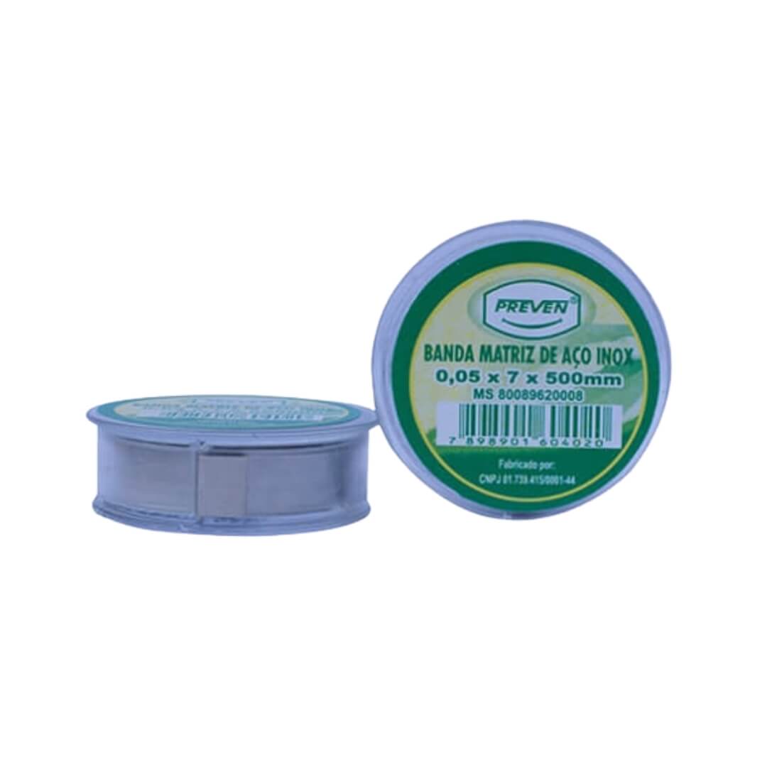 Fita Banda Matriz de Aço Inox - Preven - Dental Access