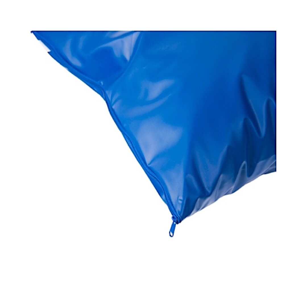 Blue Waterproof Hospital Pillowcase in Leatherette - Natural