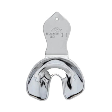 Moldeira Adulto Rasa (Desdentado) Lisa Inox - Tecnodent