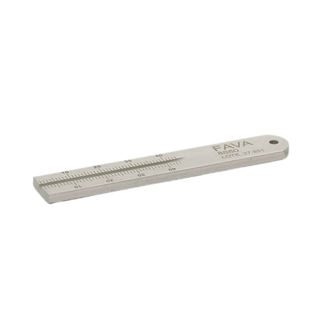 Millimeter Ruler for Odontometry in Aluminum - Fava