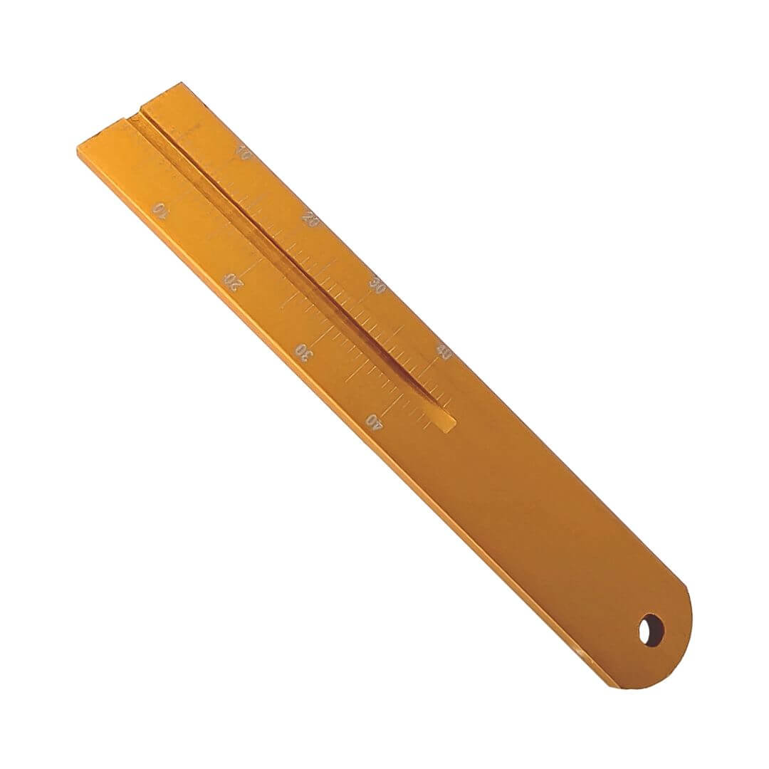 Régua Milimetrada Azul Aço Inox - Golgran