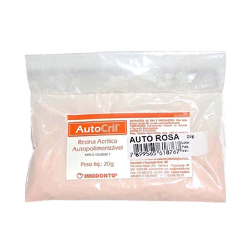 Resina Acrílica Auto Pó AutoCril Rosa 20g - Imodonto - Dental Access