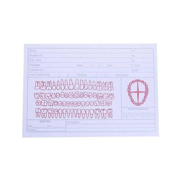 Ficha Clínica Simples com 100 Unidades - Gráficas Dallas - Dental Access