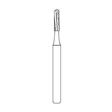 Broca Carbide Cilíndrica Dentadas Extrem. Arredondada FG -KG - Dental Access