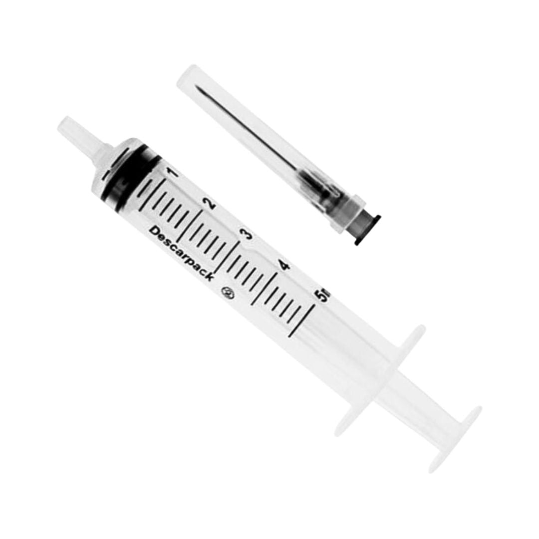 Seringa Descartável Luer Slip c/Agulha 25x0.7mm - Descarpack - Dental Access