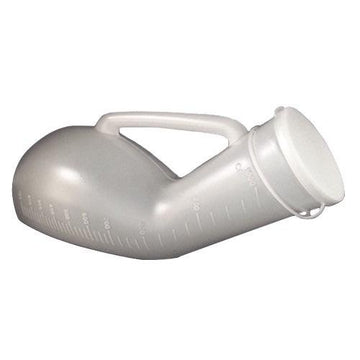 Papagaio (Urinol) Plástico Natural com Tampa 1000 ml - Deskarplás - Dental Access
