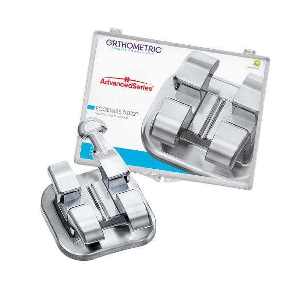 Braquete Metálico Advanced Series Edgewise com Gancho 10 Casos - Orthometric - Dental Access
