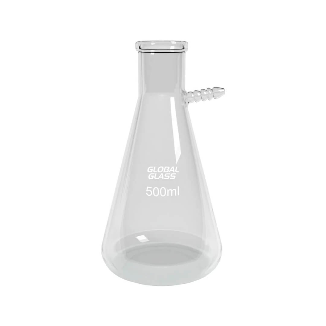 Frasco Kitazzato c/ Saída Superior Vidro Boro 3.3 - Global Trade - Dental Access