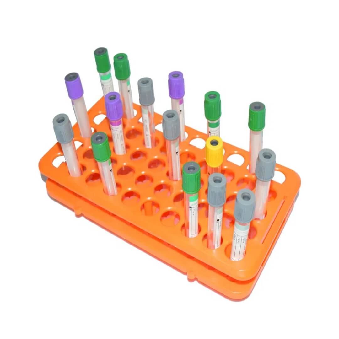 Estante para 50 Tubos de 12-17mm Poços Ajustáveis - Global - Dental Access