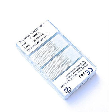 Cone de Gutta Percha Acessória MF F FM M Branca BS 120UN - Injecta - Dental Access