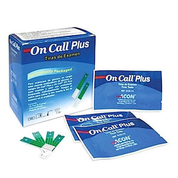 Tiras Teste de Glicose ON CALL PLUS 25 Uni - Medlevensohn - Dental Access