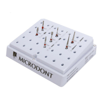 Kit de Pontas Diamantadas Acabamento Grão Fino - Microdont - Dental Access