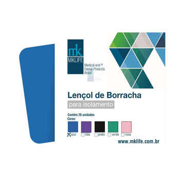 Lençol de Borracha (12,7x12,7)cm 26 Uni - Mk Life - Dental Access