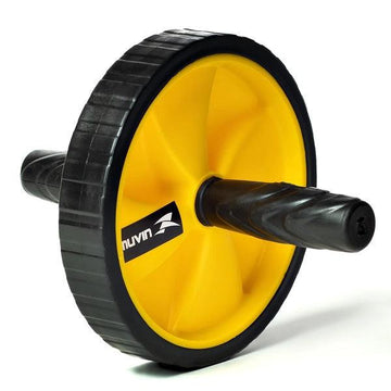 Roda de exercício Abdominal - Preto/Amarelo - Muvin - Dental Access