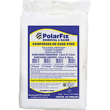 Compressa de Gaze não Estéril Star 13 Fios 500 UN - PolarFix - Dental Access