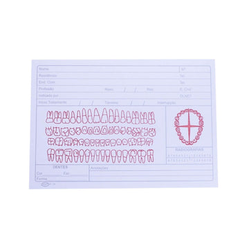Ficha Clínica Simples com 100un (P-03) - Preven - Dental Access
