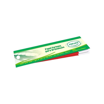 Papel Carbono para Articulação 12 Folhas - Preven - Dental Access