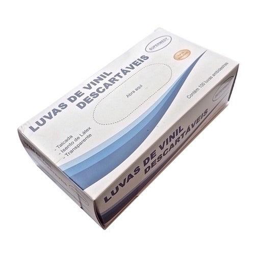 Luva Vinil Transparente com Amido 100un - Supermedy - Dental Access