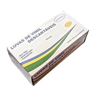 Luva Vinil Transparente Sem Amido 100un - Supermedy - Dental Access