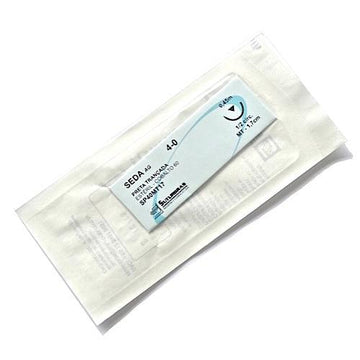 Fio de Sutura Seda Preta Trançada Ag-1/2T-17mm UN - Sutubras - Dental Access