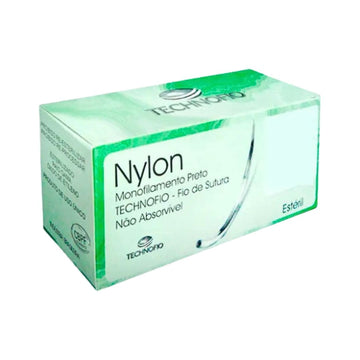 Fio de Sutura Nylon Agulha 3/8 T.C. 24mm 24UN - Technofio - Dental Access