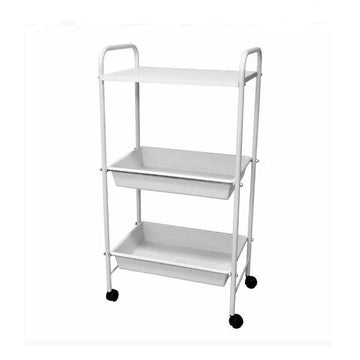 Mesa Auxiliar com Rodízios 2 Bandejas e 1 Prateleira - Vagalumy - Dental Access