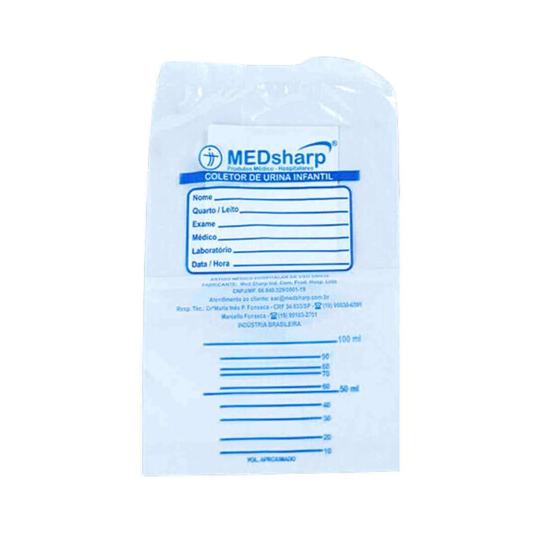 Coletor de Urina Infantil Saco 100ml Estéril UN - MedSharp - Dental Access