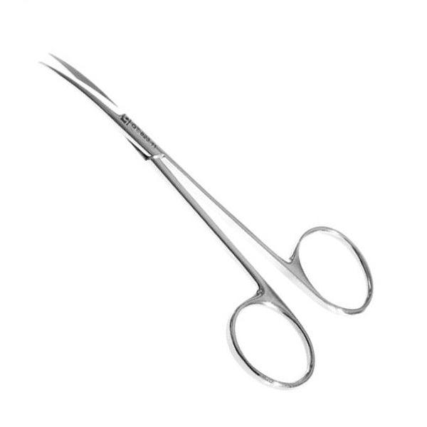 Tesoura Iris Curva com Widia 11cm - Quinelato - Dental Access