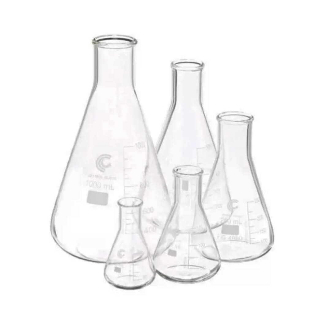 Frasco Erlenmayer Gargalo Estreito Graduado Boro 3.3 - Global - Dental Access