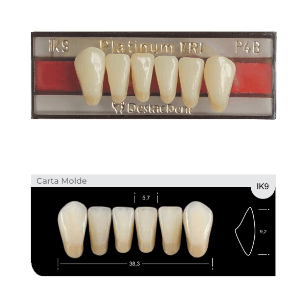 Dente Platinum Tri 03 Camadas Anterior IK9 Inferior-Imodonto - Dental Access