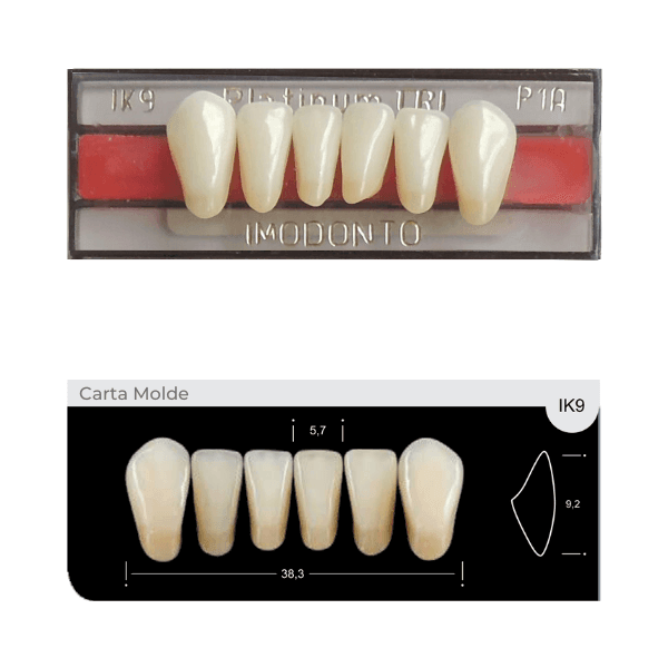 Dente Platinum Tri 03 Camadas Anterior IK9 Inferior-Imodonto - Dental Access