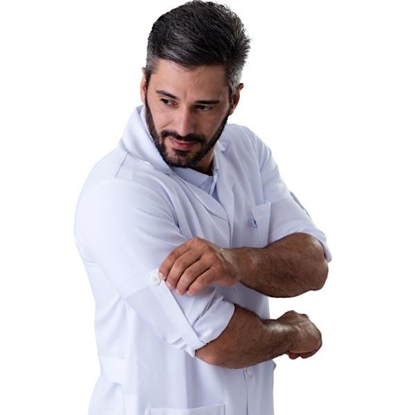 Jaleco Unisex Oxford Manga Longa Básico - Namastê - Dental Access