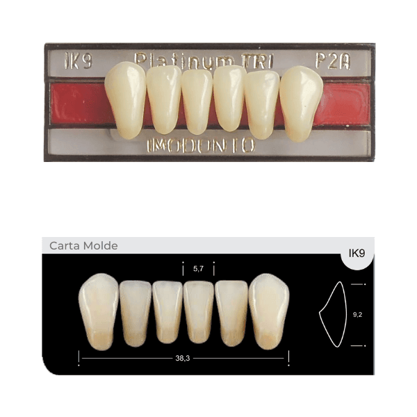 Dente Platinum Tri 03 Camadas Anterior IK9 Inferior-Imodonto - Dental Access