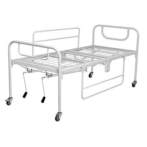 Cama Hospitalar Fawler Dobrável Grades Tubular 2 Manivelas MR 339 - Renovar - Dental Access