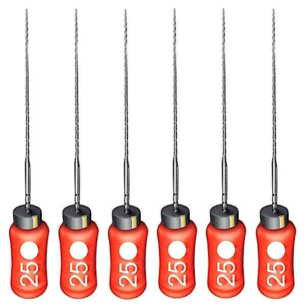 Lima Hedstroem não Estéril 25mm 1° Série 025 Maillefer 6 UN - Dentsply - Dental Access