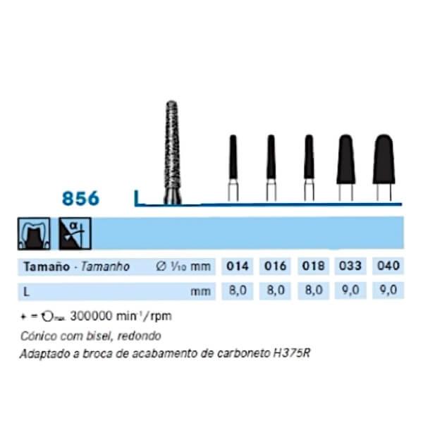 Broca Diamantada PM Tronco-Cônica Arredondada - Komet - Dental Access