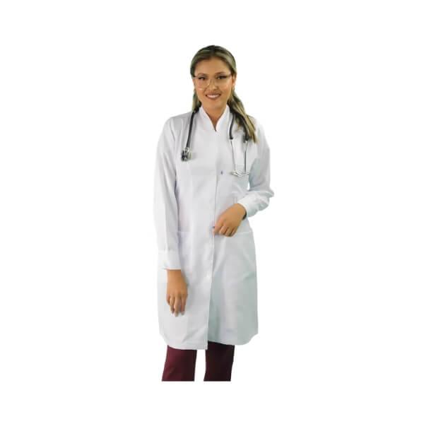 Jaleco Feminino Gabardine Manga Longa Gola Xale - Namastê - Dental Access