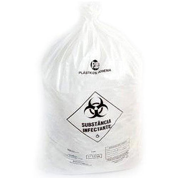 Saco para Lixo Infectante 200L (90 X 110cm) 100 Unidades - Plásticos Jurema