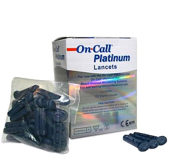 Lanceta On Call Platinum com 100 UN - Medlevensohn - Dental Access