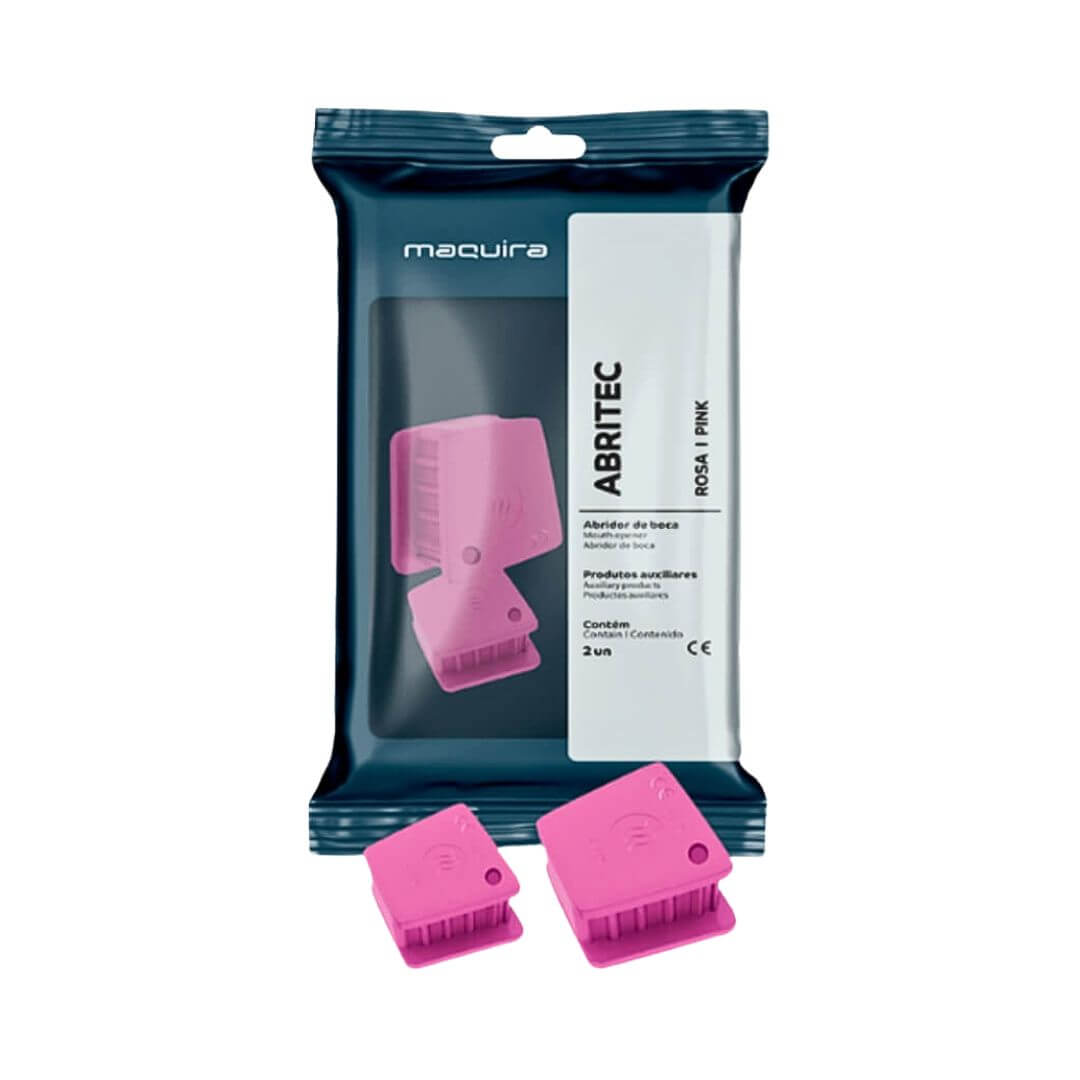 Kit Abridor de Boca Abritec Adulto e Infantil Rosa - Maquira - Dental Access